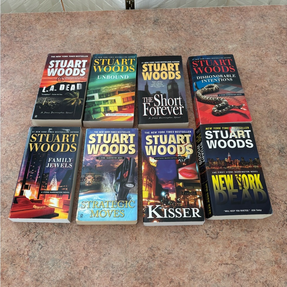 Stuart Woods 8 Paperback Book Lot